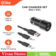 OLIKE Car Charger Adapter R6S / R6C Car Charger Batok 5V/2.4A Official Original Warranty 1 Year