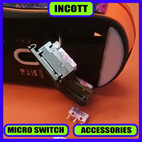 Incott Huano 2Pcs Mouse Micro Switches 20Millions Click Times Crisp Pressing Feel Quick Rebound Mode