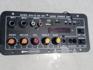 Ampli Modul Karaoke Digital Led indikator Music Box Mixer saklar potensio Echo Mic Double mic Memory