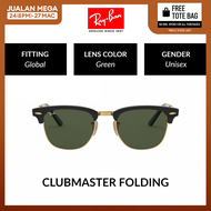 Ray-Ban  CLUBMASTER FOLDING  RB2176 901  Unisex Global Fitting   Sunglasses  Size 51mm