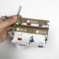Miffy 叮咚 Doreamon Snoopy lesportsac 掛勾袋 拉鏈袋 證件袋