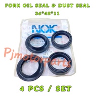 36*48*11 ( 4 PCS / SET ) VIRAGO 535 XV535 XV920 YZ250 TT225 TTR225 YAMAHA XJ750R FORK OIL SEAL DUST 