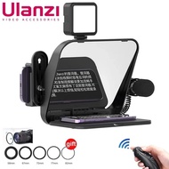 Ulanzi RT02 9 Inch Foldable Teleprompter for Smartphone Camera Tablet with Remote Control 58/67/72/7