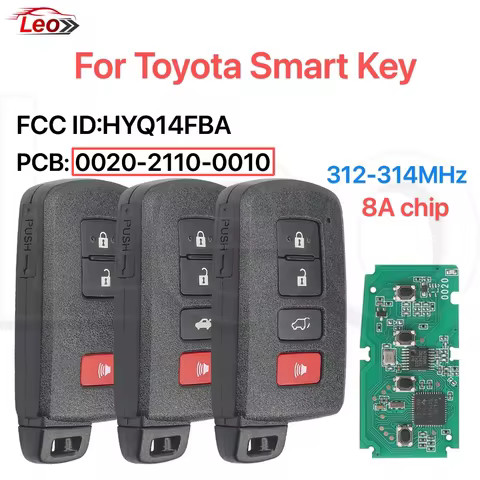 Leo FCC ID:HYQ14FBA/FBB For Toyota Camry Highlander RAV4 Sequoia Crown After 2012 Original plan PCB 