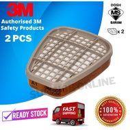 [ORIGINAL] 3M 6051 A1 Organic Vapor Cartridge(1 Pack = 2 Pcs) 3M Cartridge 3M Mask Filter Respirator