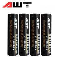 AWT 18650 rechargeable battery 3400mAh 35A