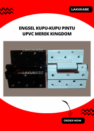 Engsel Kupu Kupu Pintu UPVC Kingdom Hitam Putih Engsel Pintu UPVC Kuat Mudah Pasang