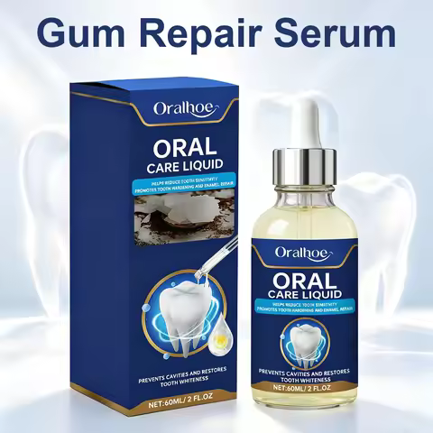 60ml Gum Repair Serum Damaged Gum Care Relieve Sore Gums Deep Cleaning Improve Plaque Stains Fresh B
