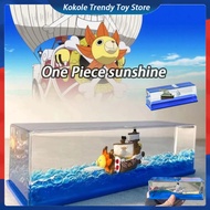Kokole  One Piece Model Cruise Ship Fluid Drift Bottle Pirate Ship Desktop Hiasan Perahu Terapung