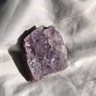 小山型 紫雲母 紫鋰雲母 原石 礦標 擺設 水晶原礦 crystal
