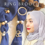Ring brooch tudung mutiara Muslimah Cincin Tudung Scarf Buckle Tudung Ring Tudung Bawal Ring Tudung Fashion for Women