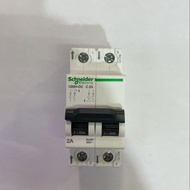 Mcb DC C60H-DC 2P 2A SCHNEIDER A9N61522