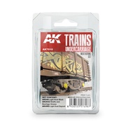 ((Pandainn) AK AK7010 Train Chassis Weathering Set AK046 AK2032 AK4062 Model Supplies