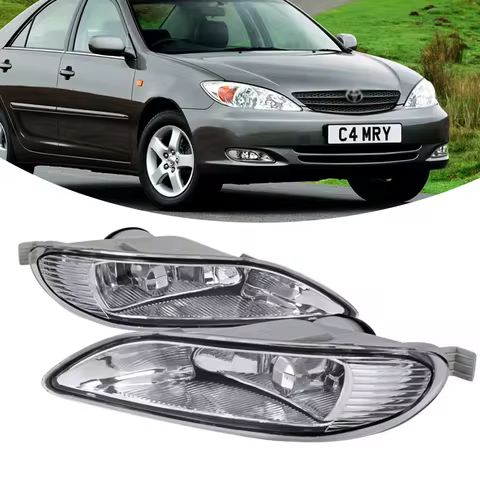 For Toyota Camry 2002-2004 Front Bumper Fog Lights Daytime Running Lights Compatible with Toyota Cam