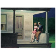 Summer Evening by Edward Hopper x-Inch Canvas Wall Art