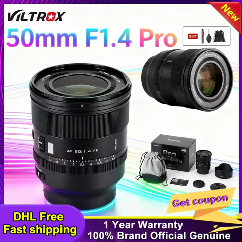 VILTROX 50mm F1.4 Pro FE Full Frame Lens for Sony E Auto Focus Standard Prime Lens Large Aperture fo