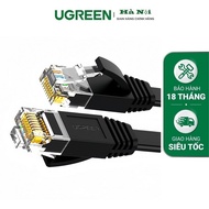 Cat6 flat prefabricated network cable 15m long 26AWG Ugreen 50180 high quality (black) Genuine