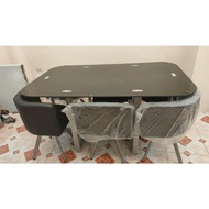 6 seater space saver dining set