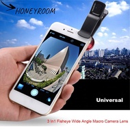 HONEYROOM Camera Lens Kit Universal Zoom Phone Lens Clip On Fish Eye for Smart Phone