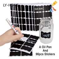 LIAOYING 96pcs/set Marker Pen Spice Jam Jar Home Blackboard Label