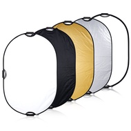 5 in 1 Foldable Flash light Reflector for Portraits 90cm x 120cm