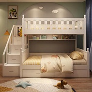 雙層床兩層上下床全實木子母床高低床小戶型兒童床上下鋪床帶滑梯