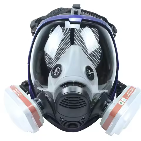 Gas Mask 68006001 Gas Mask Acid Dust Mask Gas Mask Paint Pesticide Spray Silicone Filter Laboratory 