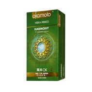 Okamoto - Harmony Vibra-Ribbed Condoms 12's - Condoms adult sex toys