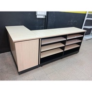 OPPA CASHIER COUNTER 6FT W/6PCS INTERNAL MBOARD SHELF/ CASHIER COUNTER/ MINIMART,SUPERMARKET COUNTER