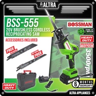 BOSSMAN 20V Cordless Reciprocating Saw BSS555 / Saber Saw BSS 555 / Mesin gergaji BSS-555 / Potong K