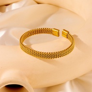 Yuki's Stainless Steel Bangles Bracelet for Women Gold Color Luxury Bracelet Femme Trend Free Shipping Jewelry