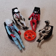 F1 Formula Rider Tank Driver Seat Minifigure Helmet Driver Motorcycle Model dy Baby House Staff Scen