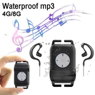 【Be worth】 Mp3 For Swimming Waterproof Mp3 Player With Earphone Fm Mp3 For Surfing Wearing Type Earphone Clip Fm Stereo