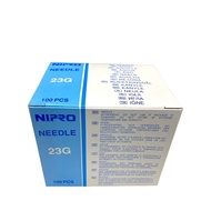 NIPRO NEEDLE 23G X 1.5in (38mm) 100PCS/BOX