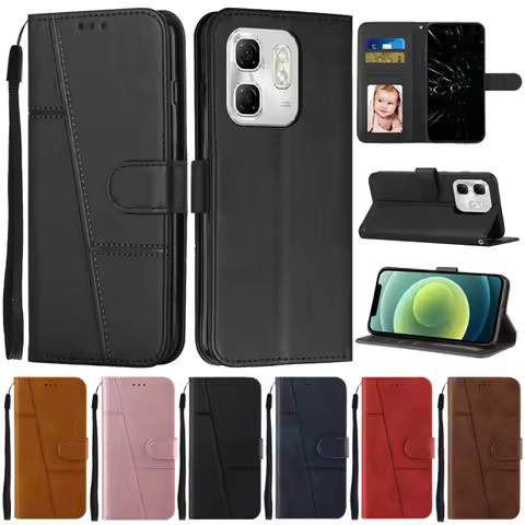For Infinix Hot 50i Case Flip Wallet Book Cover for Coque Infinix Hot 50i Hot50i 50 i X6531 Leather 