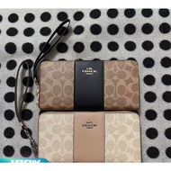 CW947 Slim Envelope Wallet Women Fold Long Zip Purse Dompet Wanita 947