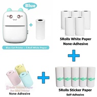 Mini Photo Pocket Printer Portable Ink-free Thermal 57mm Sticker Trans Paper Wireless BT 200dpi Andr