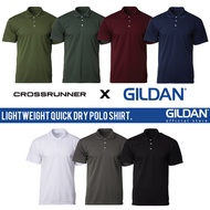 GILDAN x CROSSRUNNER CRP7200 The Best Selling Quick Dry Polo Shirt Unisex 160gsm Lightweight Antimic