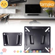 TAMAKO LCD Display Bracket, 14" - 27" Flat Fixed Slim TV Mount, Universal Black Fixed Type SPCC Wall Bracket Public Places