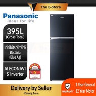 (Delivery for Penang ONLY) Panasonic 395L 2-door Top Freezer Refrigerator Inverter Econavi Energy Saving | NR-TL381BPKM (Fridge Peti Sejuk Peti Ais 电冰箱 NR-TL381)