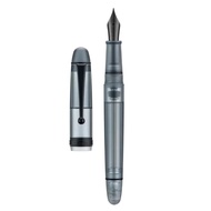 Asvine V126 Vacuum Filling Fountain Pen EF/F/M Nib Beautiful Transparent Brown/ Matte Blue White Acr