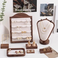 High-end jewelry display stand, black canary necklace earring display stand, three-dimensional jewel