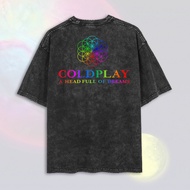 Washed Coldplay Oversize T-Shirt | Washed T-Shirt | Coldplay Band T-Shirt | Coldplay T-Shirt | Coldp
