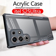 itel S25Ultra Casing For itel S25 S 25 Ultra S25Ultra itelS25 itelS25Ultra 2024 Acrylic Clear Phone 