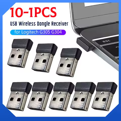 10-1PCS USB Wireless Dongle Receiver Replacement Mouse Receiver Adapter USB Receiver Dongle Plug for