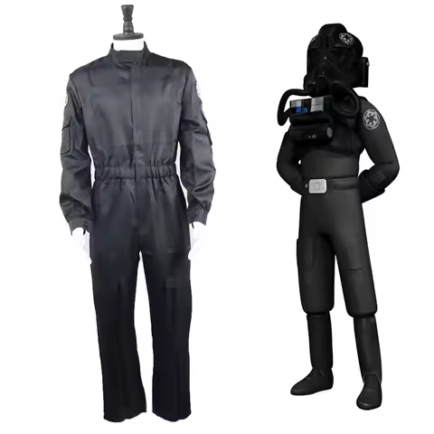 New Imperial TIE Fighter Pilot Cosplay Costume - 501st Legion Flight Suit for Halloween & Stage Perf