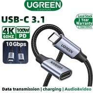 UGREEN USB C Extension Cable USB Type C 3.1 Gen 2 Male to Female Fast Charging &amp; Audio Data Transfer Cable