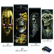 【Clearance】 Skull Pattern 84*23cm Sandpaper Skateboard Scooter Skateboard Griptape Longboard Sandpaper Electric Skateboard Grip Tape Tape