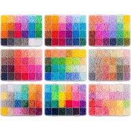 216 Beads Key Chain with Storage Box Classification Pixel 2.6 Bulk Color Set Beads Melting Gift Art 