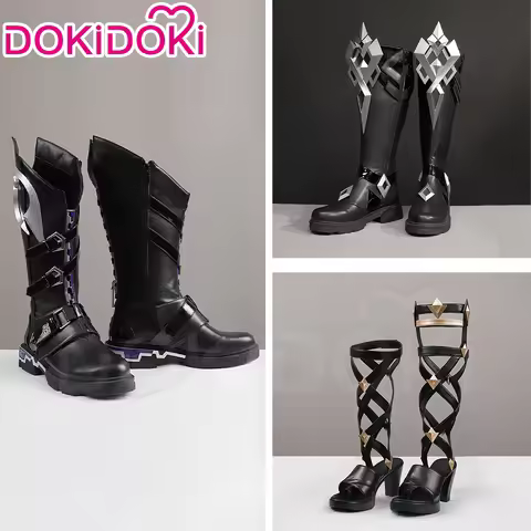 Captain Capitano Citlali Ororon Shoes Game Genshin Impact DokiDoki Men Women Capitano Cosplay Long B